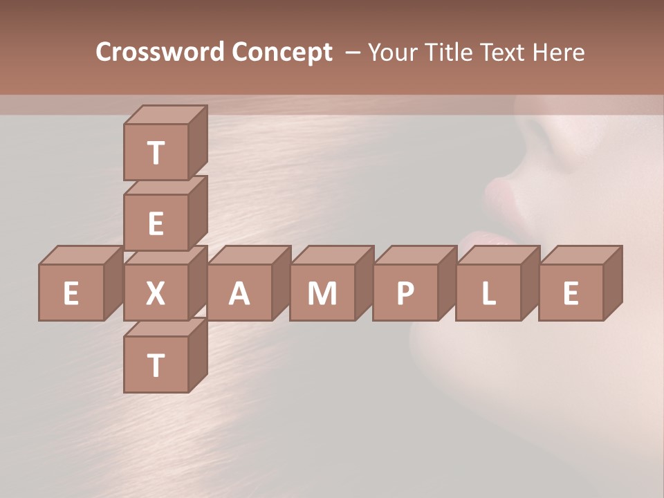 A Beautiful Woman With Long Red Hair Powerpoint Presentation PowerPoint Template