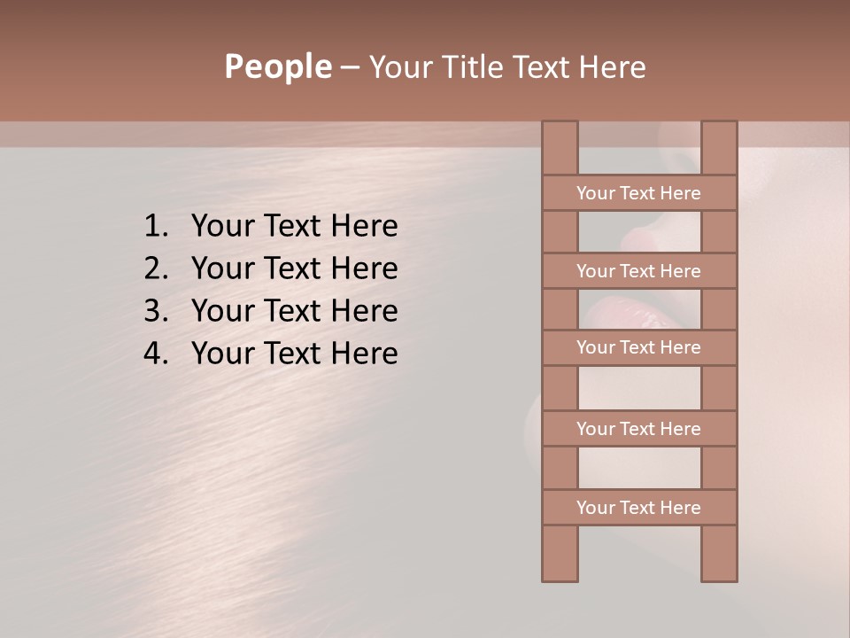 A Beautiful Woman With Long Red Hair Powerpoint Presentation PowerPoint Template