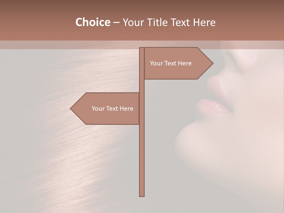 A Beautiful Woman With Long Red Hair Powerpoint Presentation PowerPoint Template