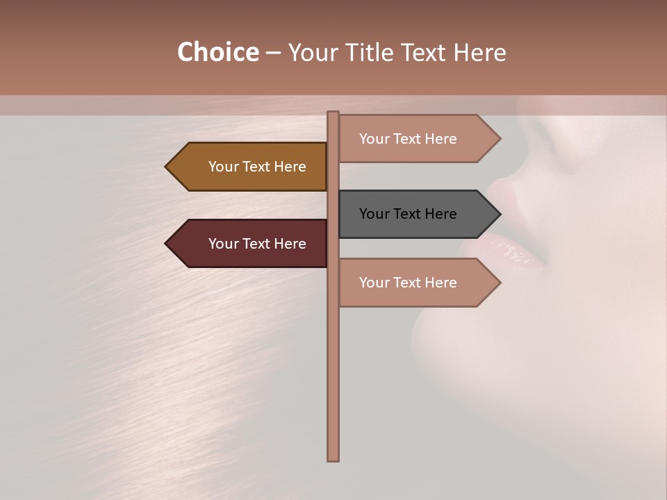 A Beautiful Woman With Long Red Hair Powerpoint Presentation PowerPoint Template