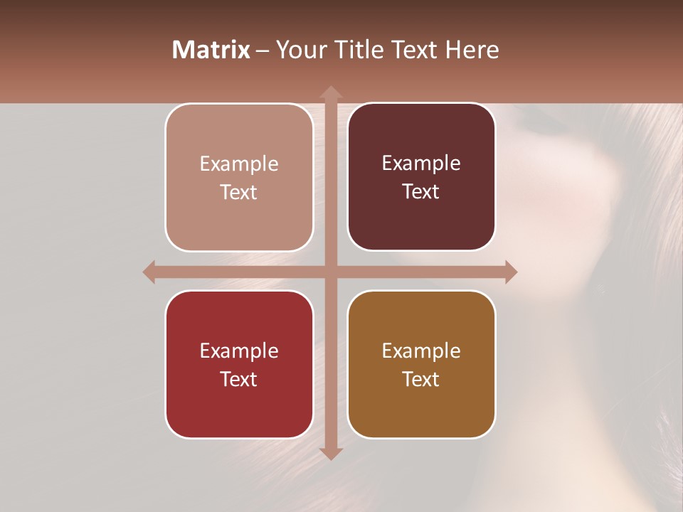 A Woman With Long Red Hair Is Shown With The Words Name Of Presentation Company Name PowerPoint Template