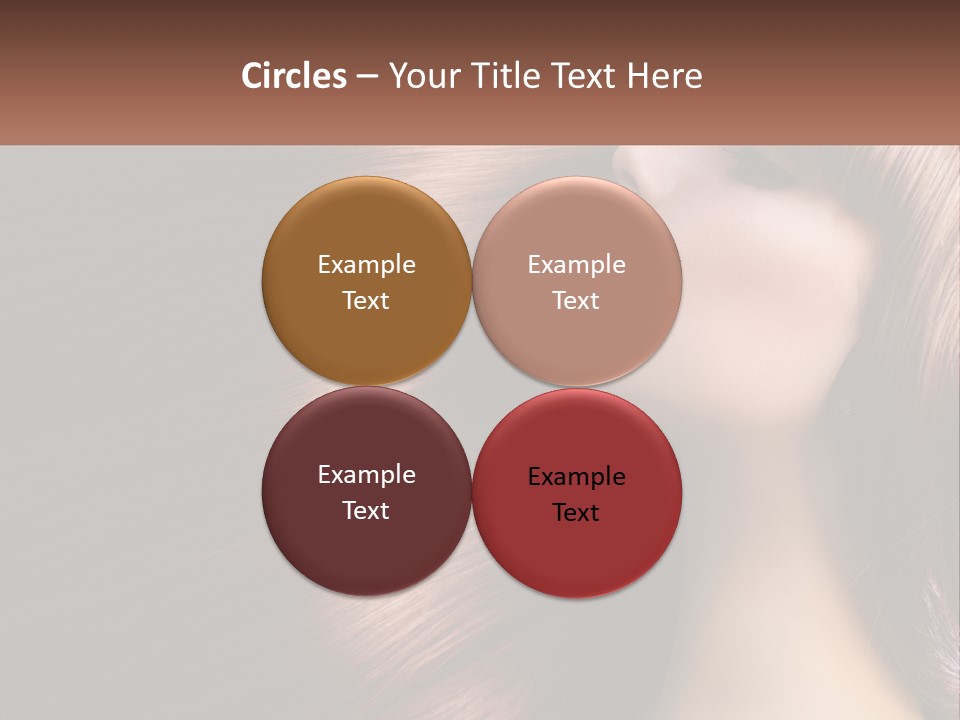 A Woman With Long Red Hair Is Shown With The Words Name Of Presentation Company Name PowerPoint Template