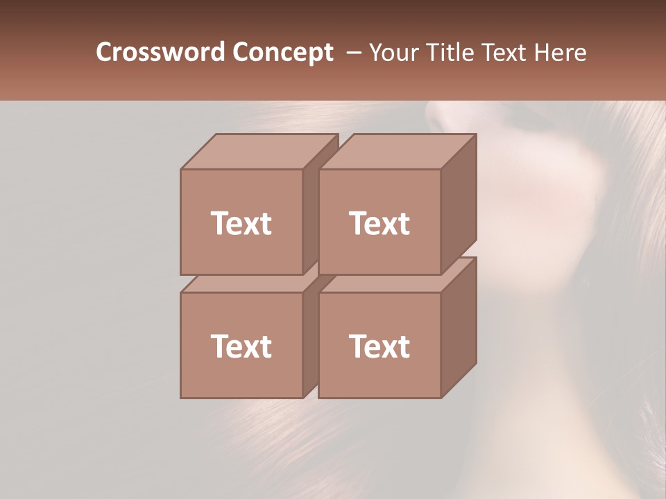 A Woman With Long Red Hair Is Shown With The Words Name Of Presentation Company Name PowerPoint Template