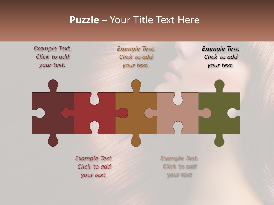 A Woman With Long Red Hair Is Shown With The Words Name Of Presentation Company Name PowerPoint Template