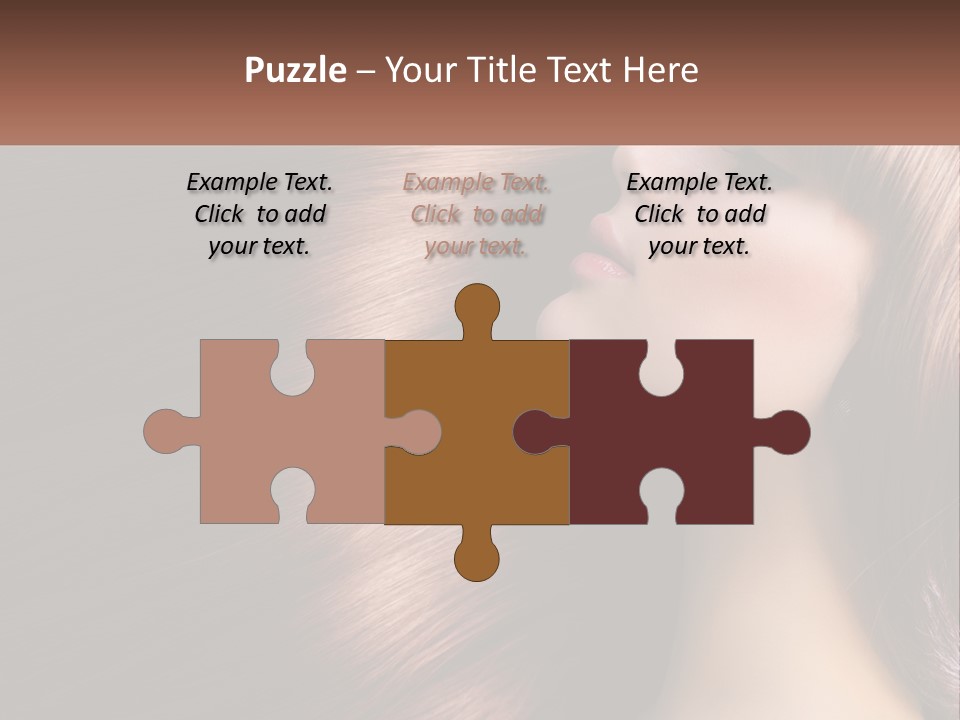 A Woman With Long Red Hair Is Shown With The Words Name Of Presentation Company Name PowerPoint Template