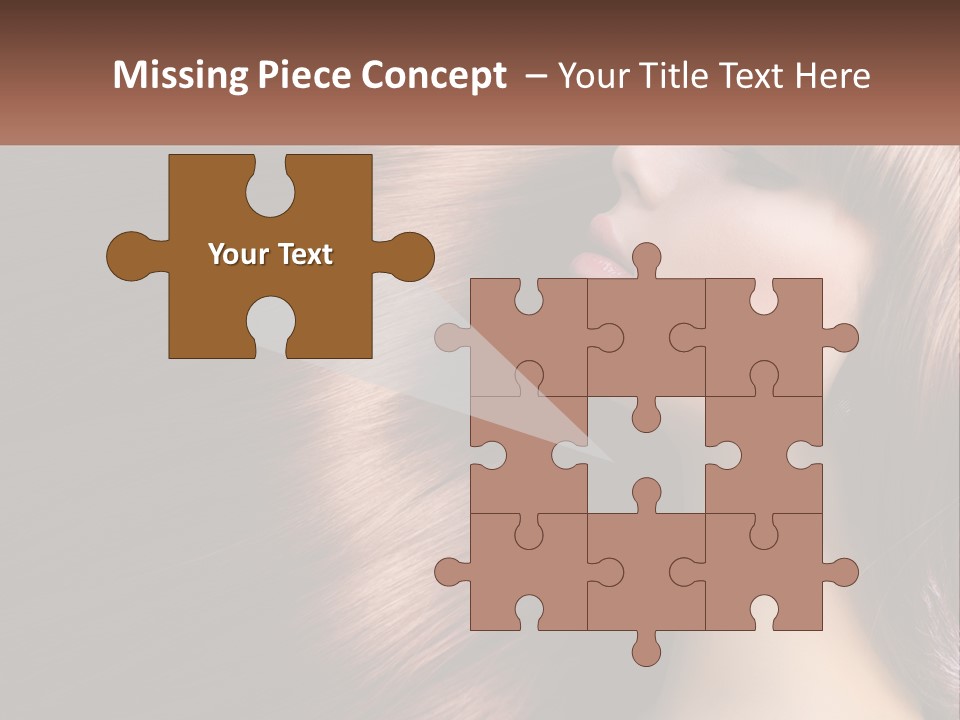 A Woman With Long Red Hair Is Shown With The Words Name Of Presentation Company Name PowerPoint Template