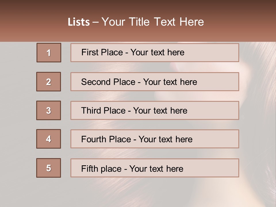 A Woman With Long Red Hair Is Shown With The Words Name Of Presentation Company Name PowerPoint Template