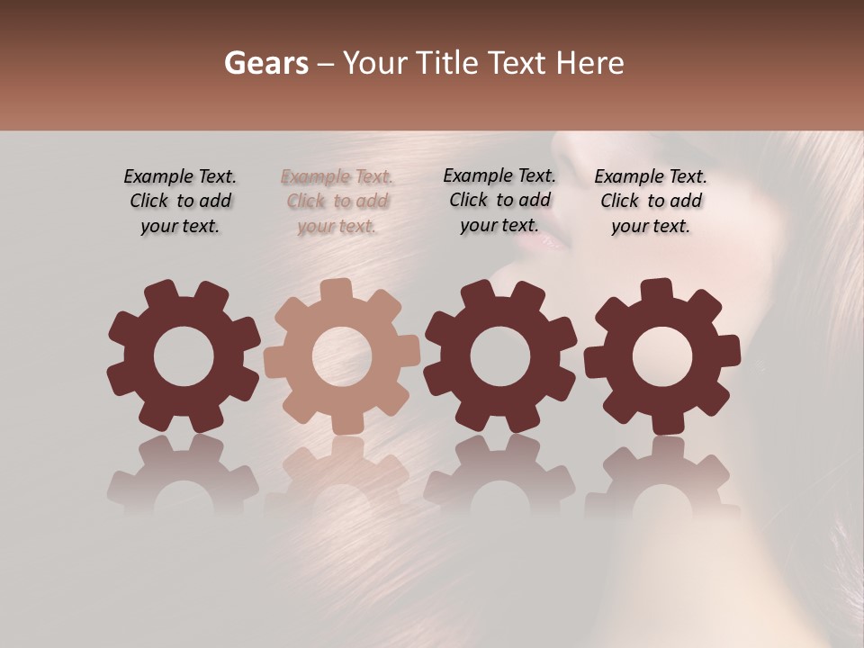 A Woman With Long Red Hair Is Shown With The Words Name Of Presentation Company Name PowerPoint Template