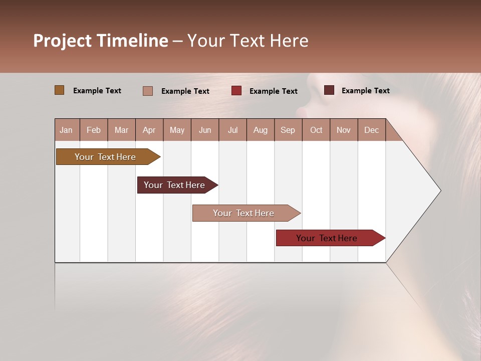 A Woman With Long Red Hair Is Shown With The Words Name Of Presentation Company Name PowerPoint Template