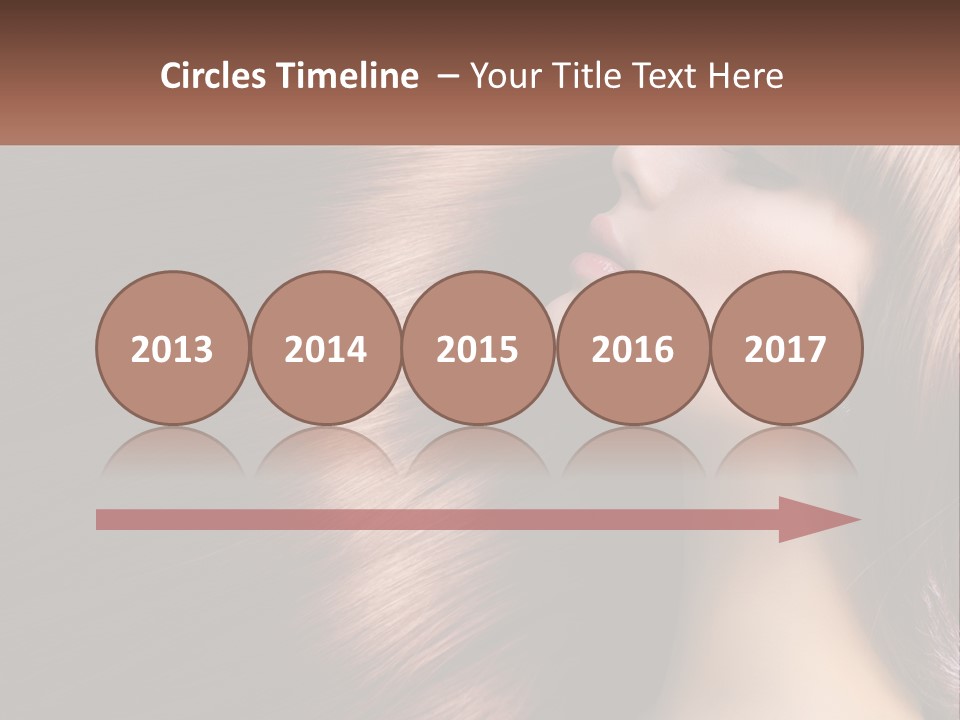 A Woman With Long Red Hair Is Shown With The Words Name Of Presentation Company Name PowerPoint Template