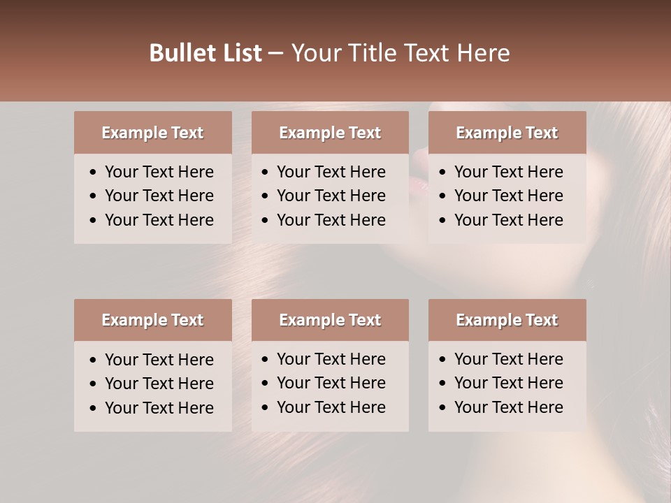 A Woman With Long Red Hair Is Shown With The Words Name Of Presentation Company Name PowerPoint Template