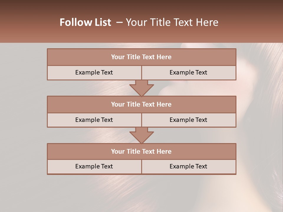A Woman With Long Red Hair Is Shown With The Words Name Of Presentation Company Name PowerPoint Template