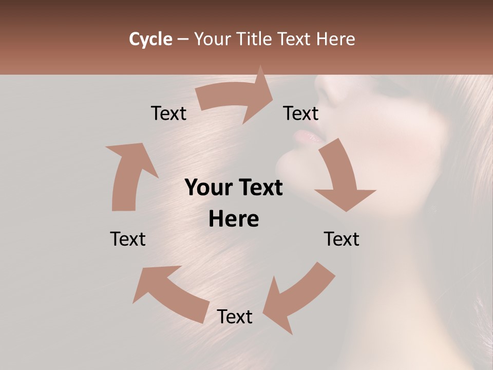 A Woman With Long Red Hair Is Shown With The Words Name Of Presentation Company Name PowerPoint Template