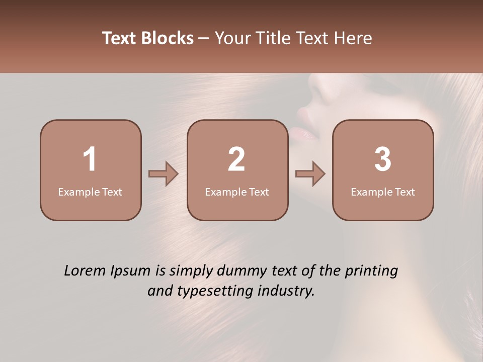 A Woman With Long Red Hair Is Shown With The Words Name Of Presentation Company Name PowerPoint Template