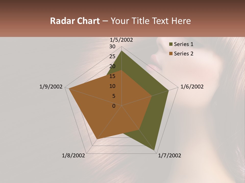 A Woman With Long Red Hair Is Shown With The Words Name Of Presentation Company Name PowerPoint Template