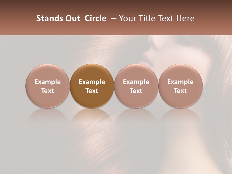 A Woman With Long Red Hair Is Shown With The Words Name Of Presentation Company Name PowerPoint Template