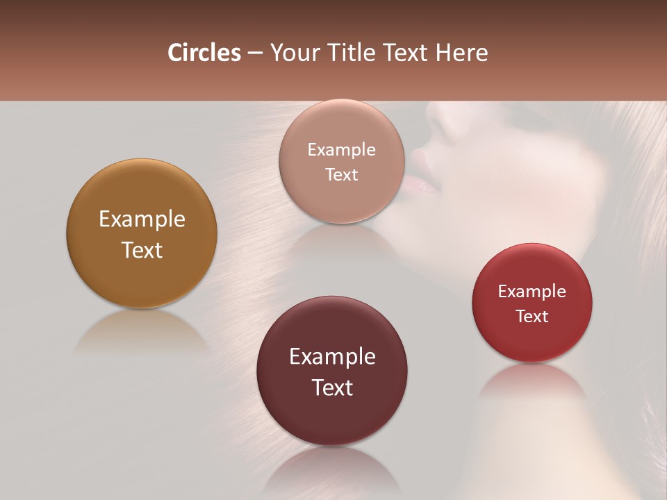 A Woman With Long Red Hair Is Shown With The Words Name Of Presentation Company Name PowerPoint Template