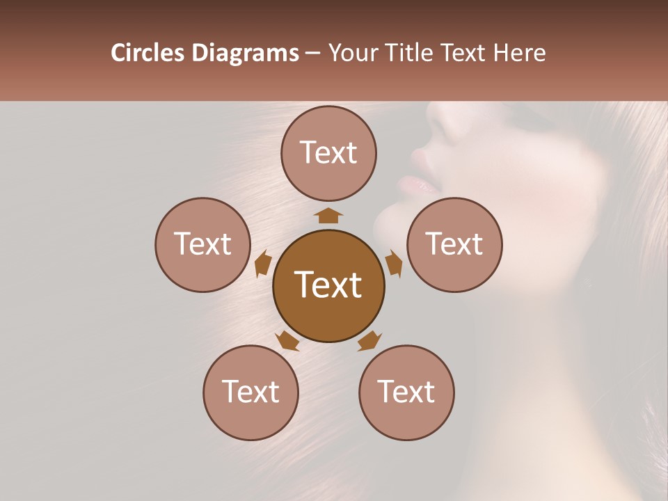 A Woman With Long Red Hair Is Shown With The Words Name Of Presentation Company Name PowerPoint Template