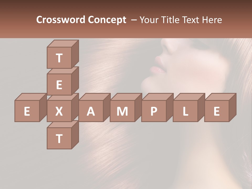 A Woman With Long Red Hair Is Shown With The Words Name Of Presentation Company Name PowerPoint Template