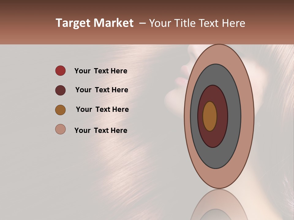 A Woman With Long Red Hair Is Shown With The Words Name Of Presentation Company Name PowerPoint Template