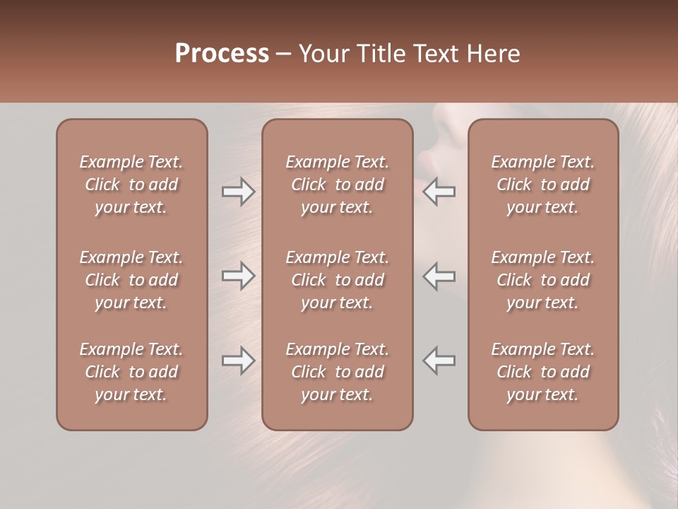 A Woman With Long Red Hair Is Shown With The Words Name Of Presentation Company Name PowerPoint Template
