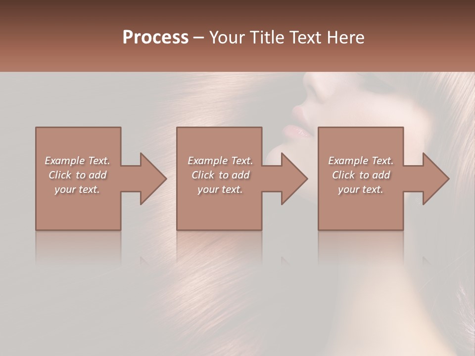 A Woman With Long Red Hair Is Shown With The Words Name Of Presentation Company Name PowerPoint Template