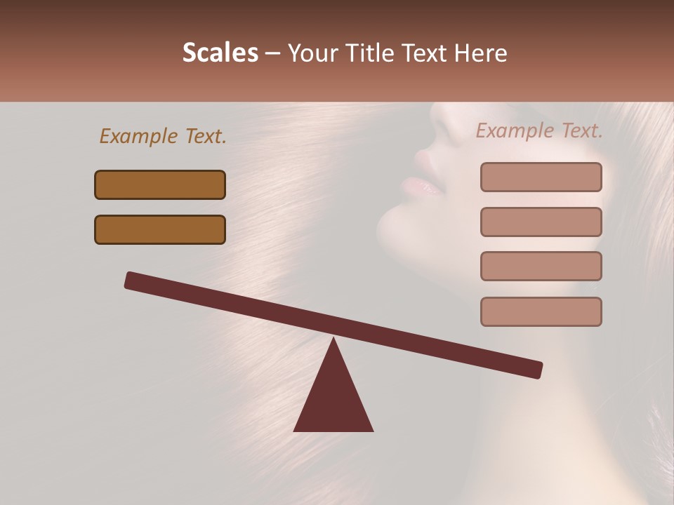 A Woman With Long Red Hair Is Shown With The Words Name Of Presentation Company Name PowerPoint Template