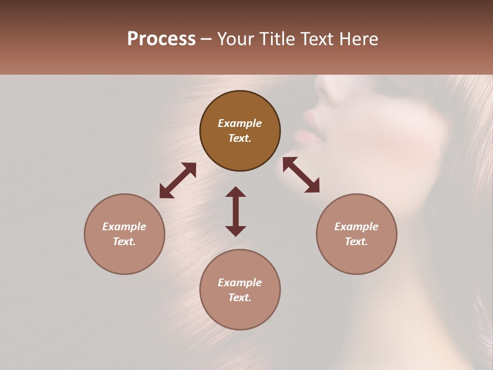 A Woman With Long Red Hair Is Shown With The Words Name Of Presentation Company Name PowerPoint Template