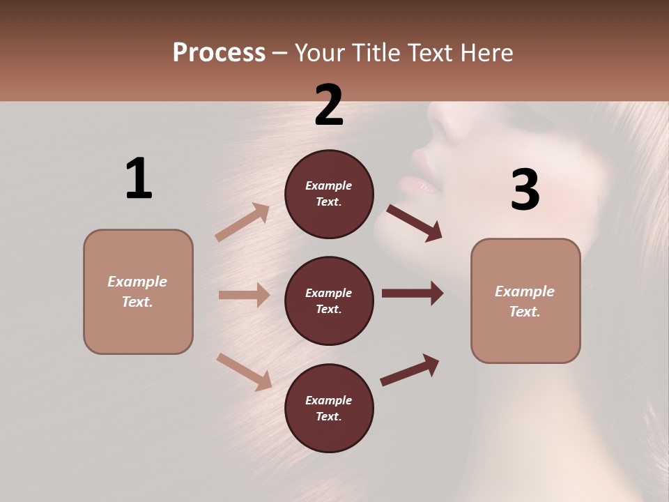 A Woman With Long Red Hair Is Shown With The Words Name Of Presentation Company Name PowerPoint Template