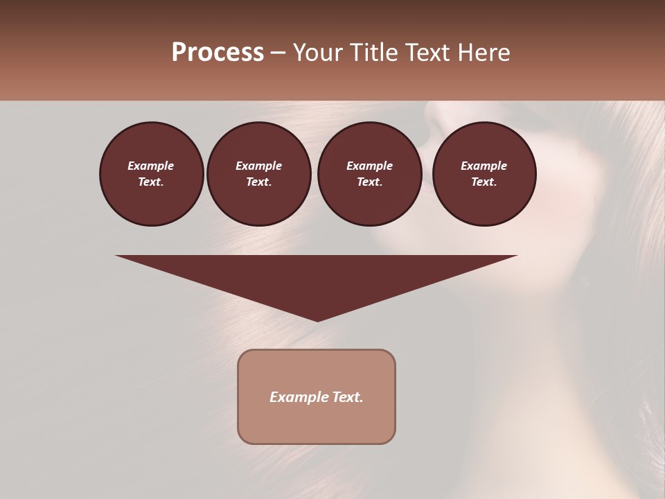 A Woman With Long Red Hair Is Shown With The Words Name Of Presentation Company Name PowerPoint Template