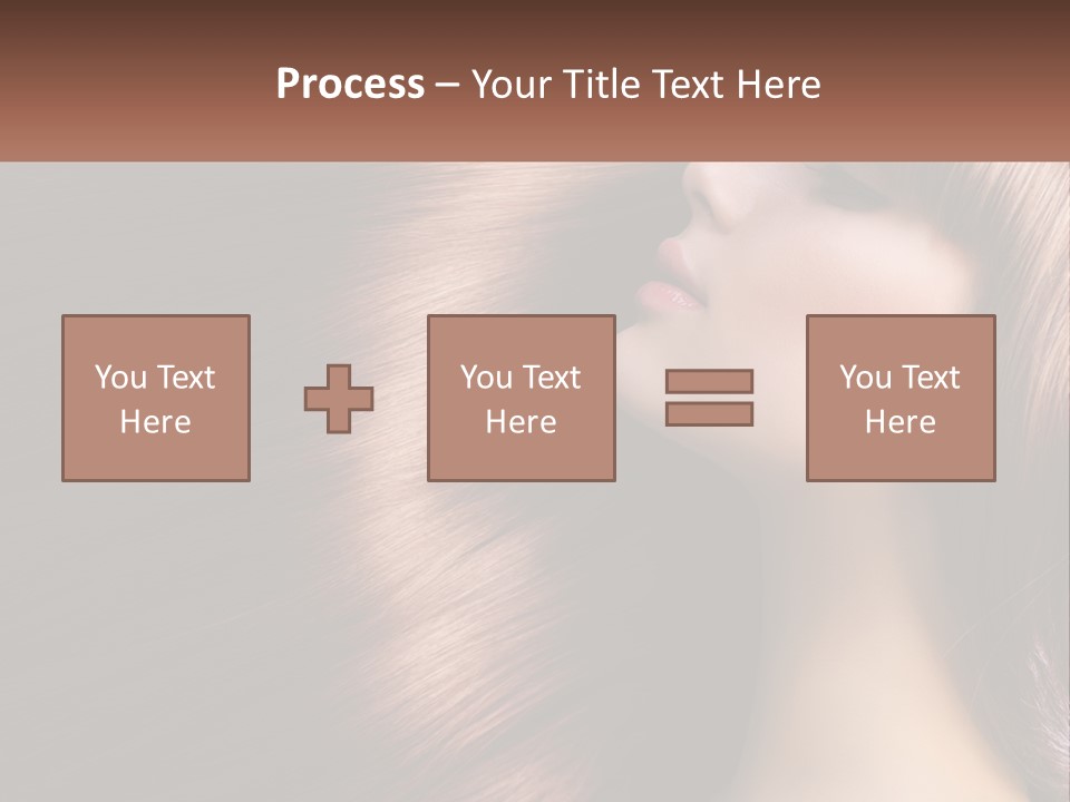 A Woman With Long Red Hair Is Shown With The Words Name Of Presentation Company Name PowerPoint Template