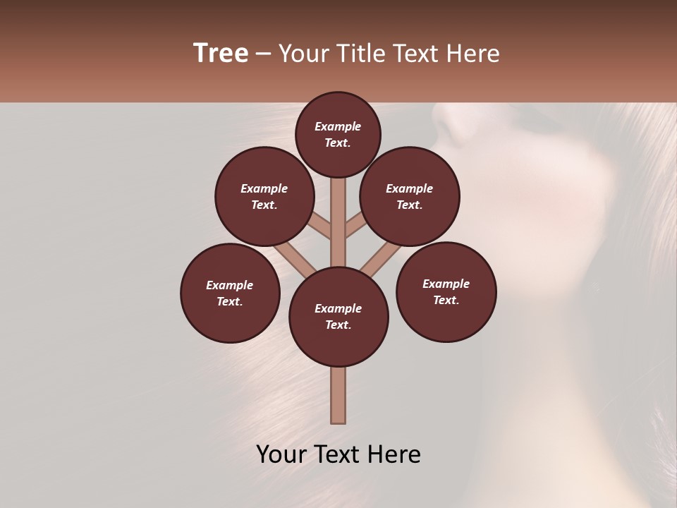 A Woman With Long Red Hair Is Shown With The Words Name Of Presentation Company Name PowerPoint Template