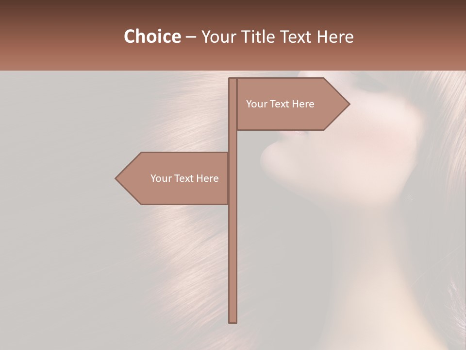 A Woman With Long Red Hair Is Shown With The Words Name Of Presentation Company Name PowerPoint Template