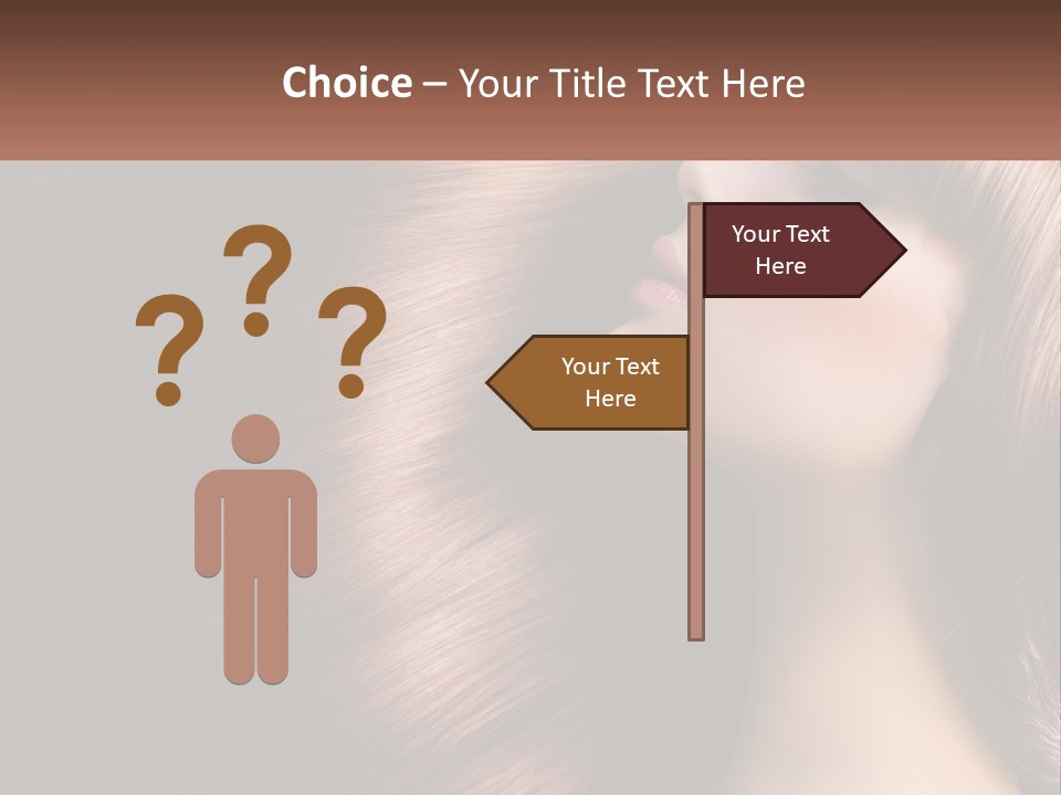 A Woman With Long Red Hair Is Shown With The Words Name Of Presentation Company Name PowerPoint Template