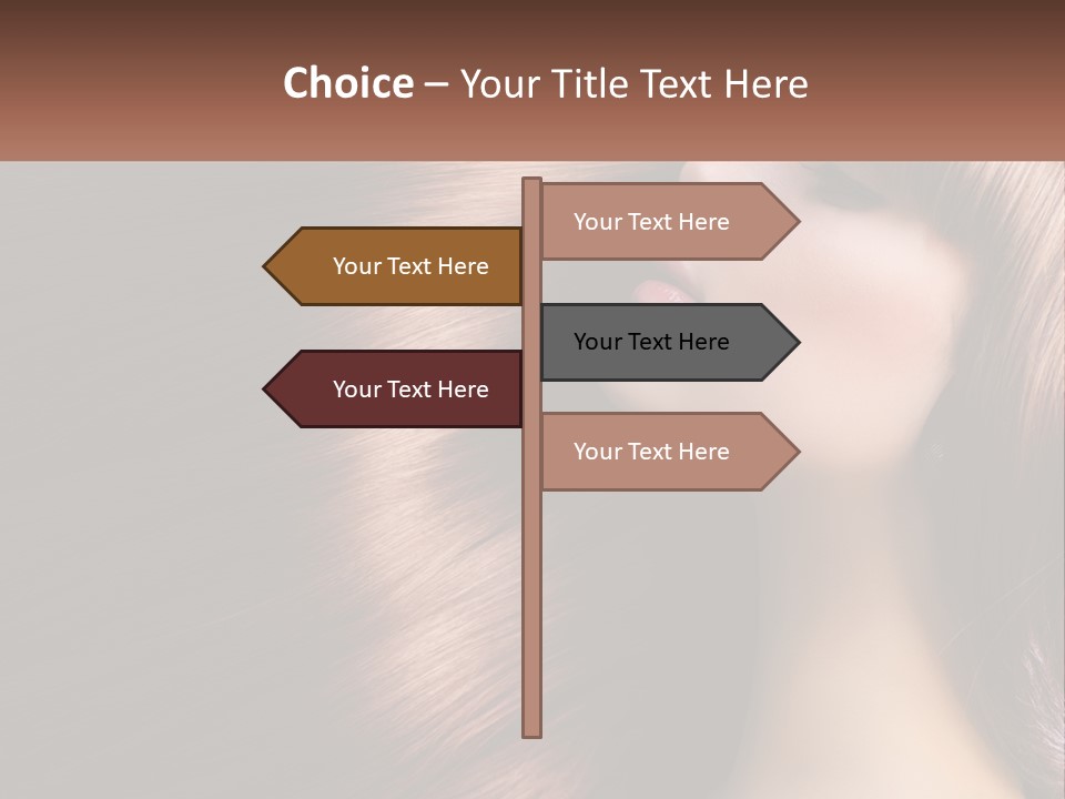 A Woman With Long Red Hair Is Shown With The Words Name Of Presentation Company Name PowerPoint Template