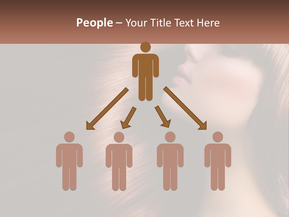 A Woman With Long Red Hair Is Shown With The Words Name Of Presentation Company Name PowerPoint Template