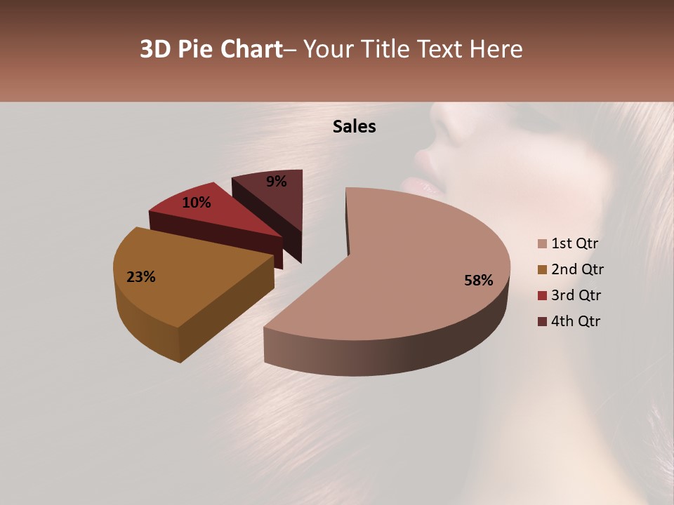 A Woman With Long Red Hair Is Shown With The Words Name Of Presentation Company Name PowerPoint Template