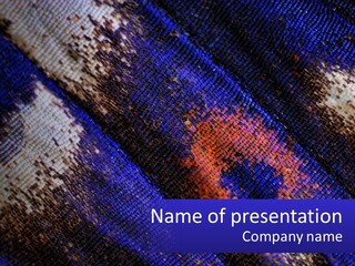 A Blue And Orange Abstract Texture Powerpoint Presentation PowerPoint Template