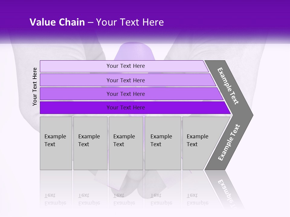 A Person Holding A Purple Ribbon In Their Hands PowerPoint Template