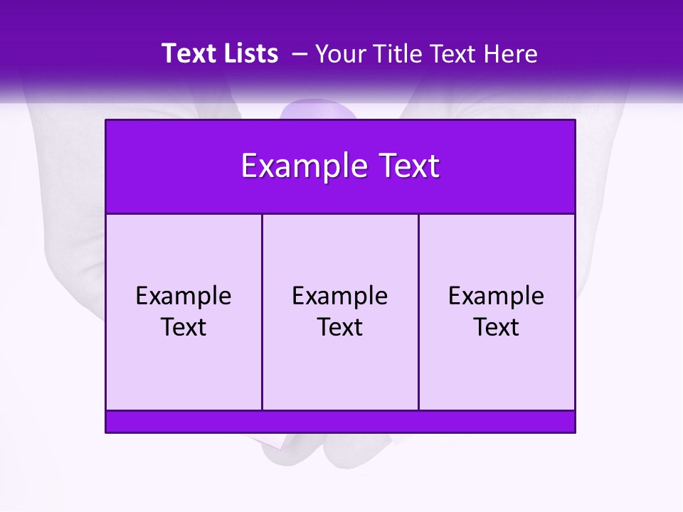 A Person Holding A Purple Ribbon In Their Hands PowerPoint Template