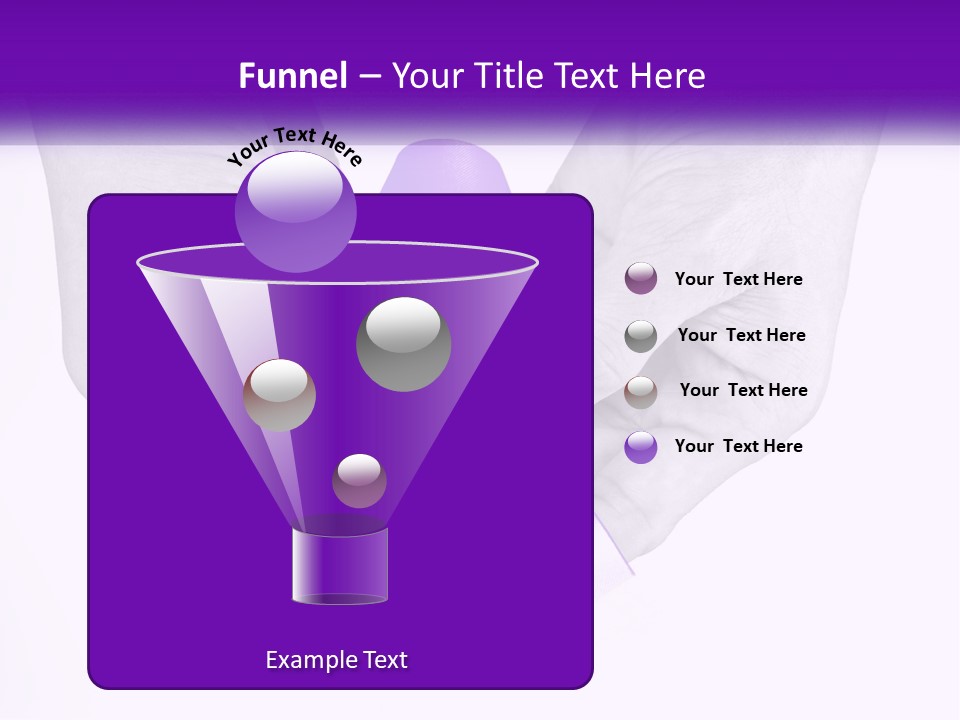 A Person Holding A Purple Ribbon In Their Hands PowerPoint Template