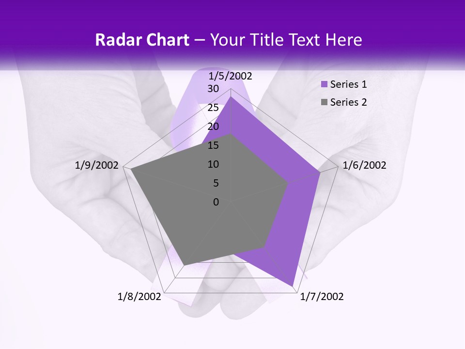 A Person Holding A Purple Ribbon In Their Hands PowerPoint Template