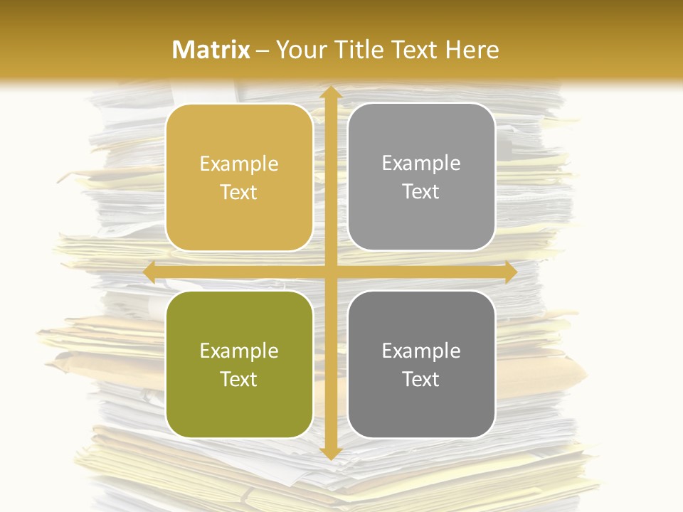 A Stack Of Folders On Top Of Each Other PowerPoint Template