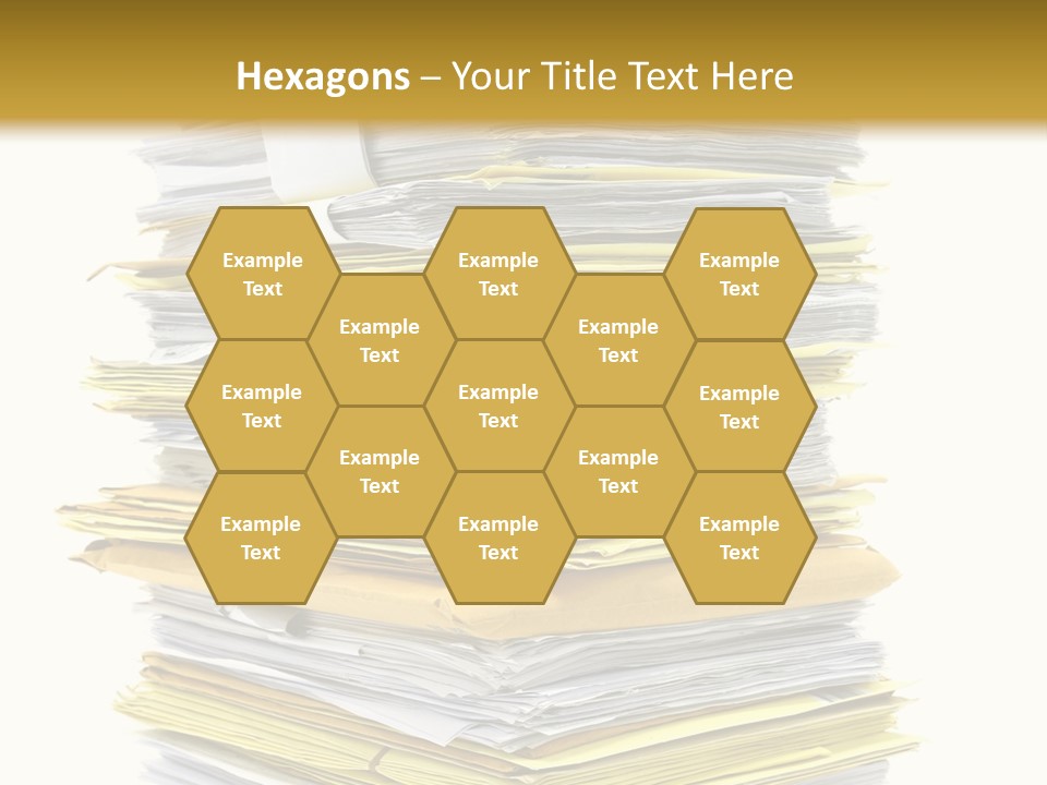 A Stack Of Folders On Top Of Each Other PowerPoint Template