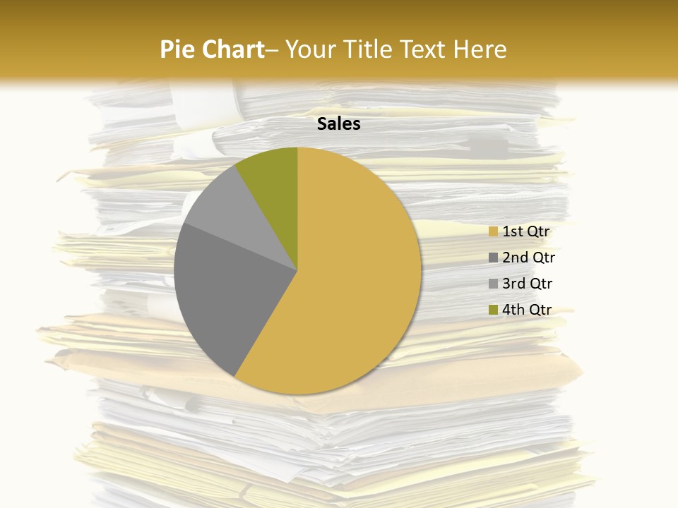A Stack Of Folders On Top Of Each Other PowerPoint Template