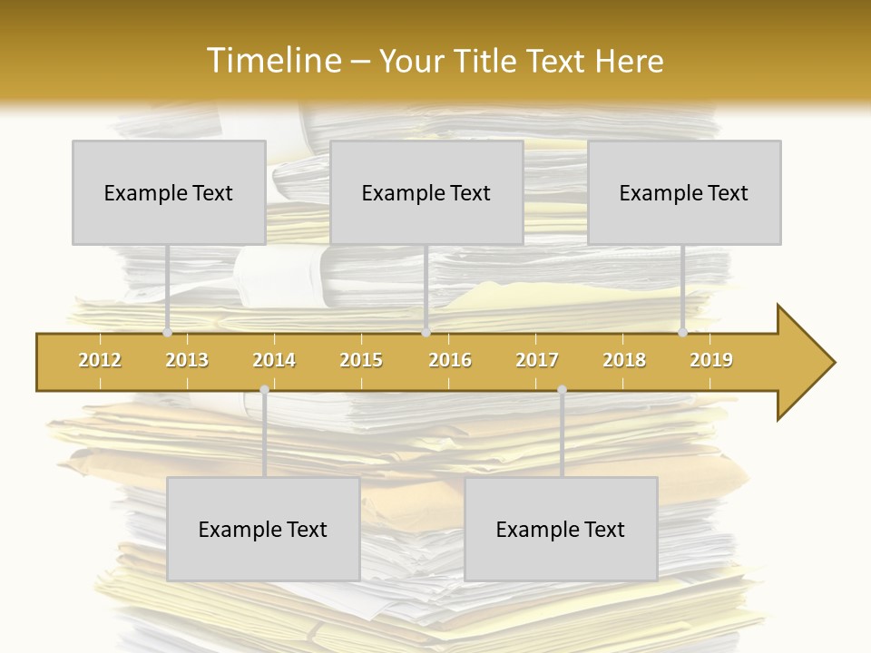 A Stack Of Folders On Top Of Each Other PowerPoint Template