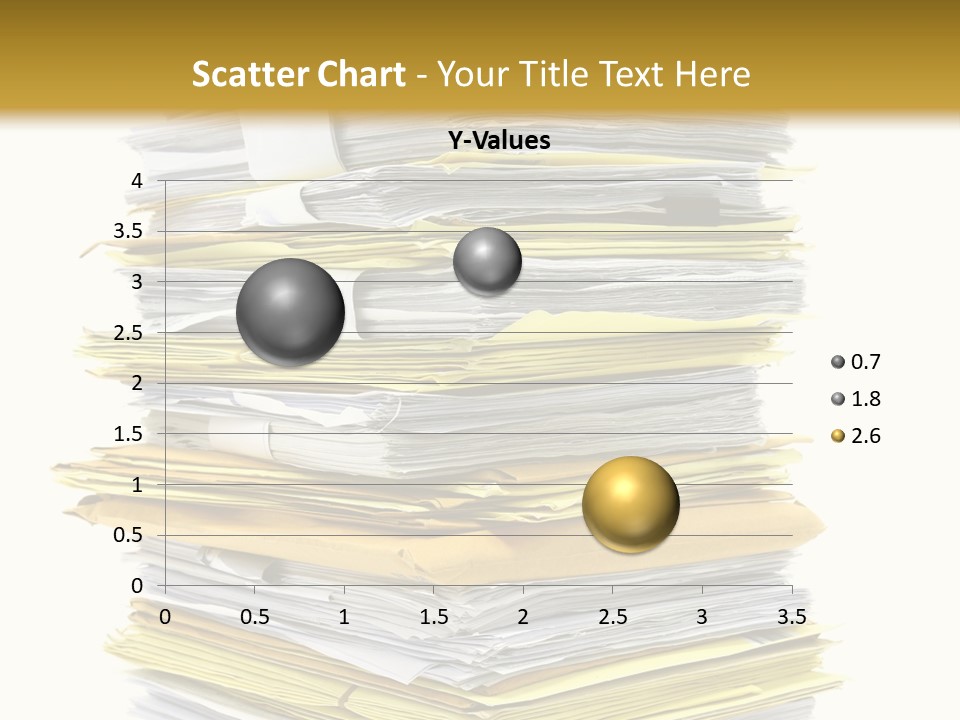 A Stack Of Folders On Top Of Each Other PowerPoint Template