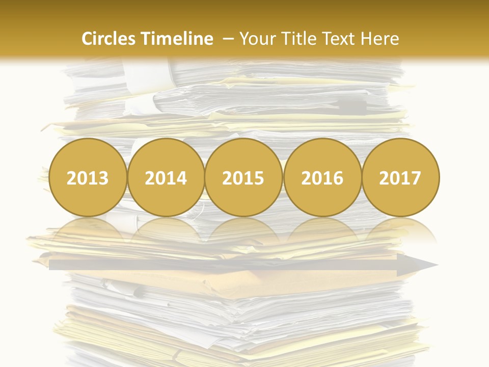 A Stack Of Folders On Top Of Each Other PowerPoint Template