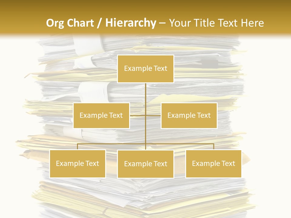 A Stack Of Folders On Top Of Each Other PowerPoint Template