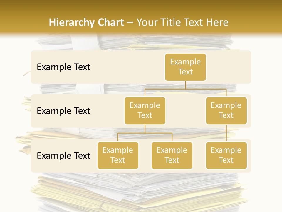 A Stack Of Folders On Top Of Each Other PowerPoint Template